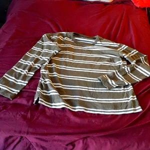 Green and White Shirt